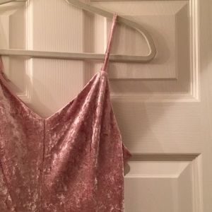 NWOT F21 Velvet Pink Dress